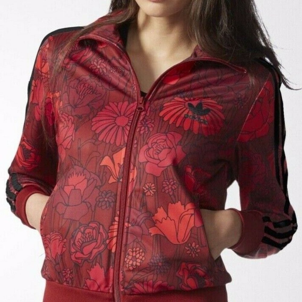 Adidas Originals Red Roses Farm Firebird Jacket M